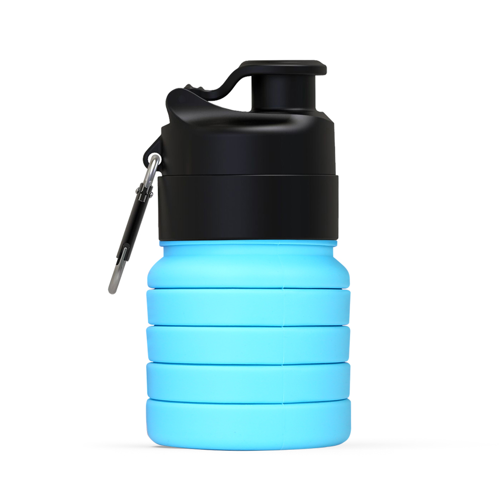 新款400ML 硅胶折叠水壶